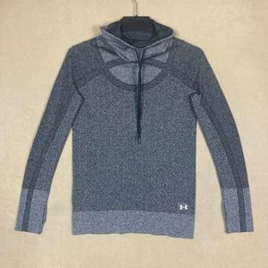 Under Armour Threadborne HeatGear Long Sleeve Fitted Shirt Womens S‎ Gray